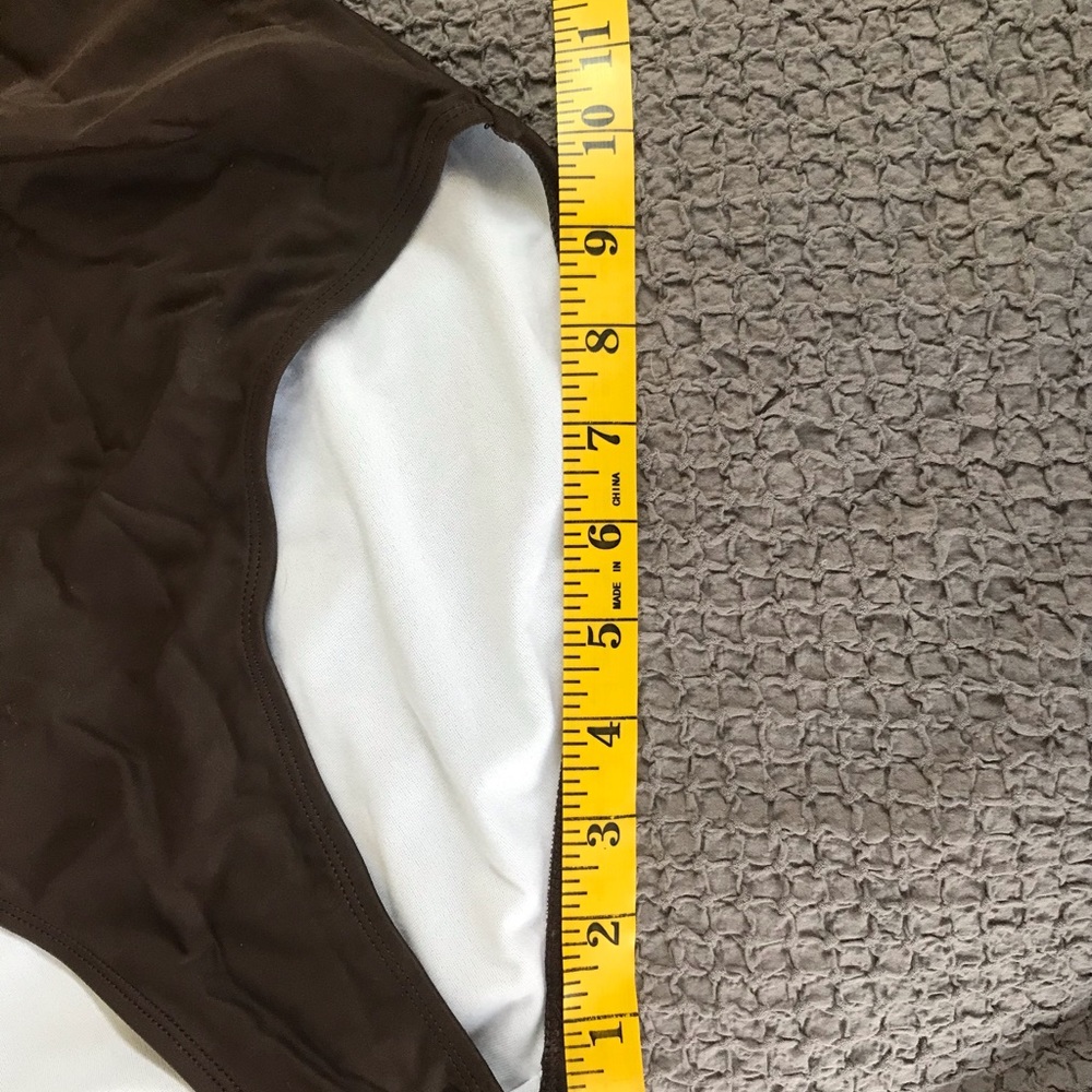 Chocolate brown halter swim suit in EUC. - Picture 7 of 9